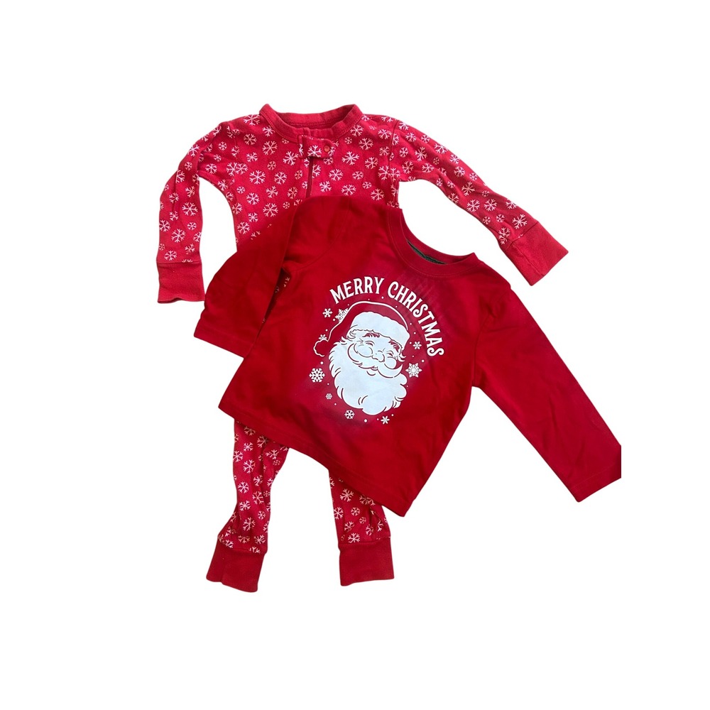 Christmas Holiday Onesie & Short Set | Boys & Girls 18 Months | Santa Snowflake